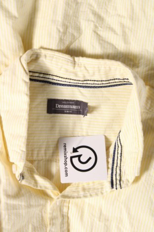 Ανδρικό πουκάμισο Dressmann, Μέγεθος XL, Χρώμα Κίτρινο, Τιμή 11,36 €