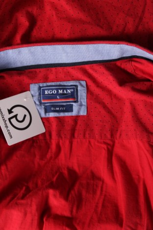 Herrenhemd Ego, Größe L, Farbe Rot, Preis € 15,00