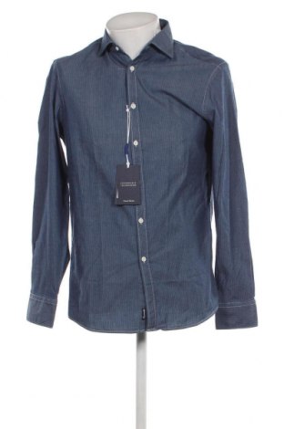 Ανδρικό πουκάμισο Faconnable, Μέγεθος M, Χρώμα Μπλέ, Τιμή 108,00 €