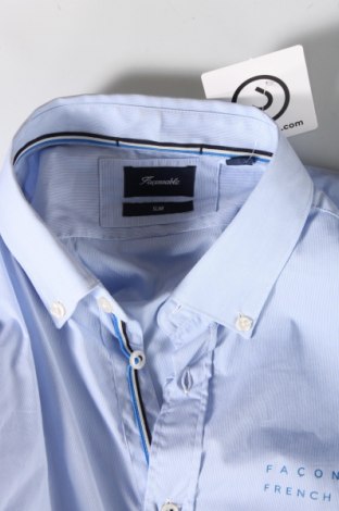Herrenhemd Faconnable, Größe M, Farbe Blau, Preis 65,69 €