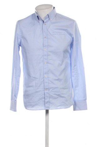 Ανδρικό πουκάμισο Faconnable, Μέγεθος M, Χρώμα Μπλέ, Τιμή 65,69 €