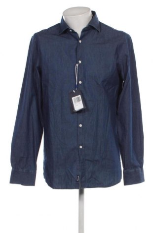 Herrenhemd Faconnable, Größe L, Farbe Blau, Preis € 111,34
