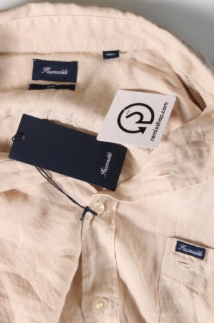 Herrenhemd Faconnable, Größe XXL, Farbe Beige, Preis € 108,00