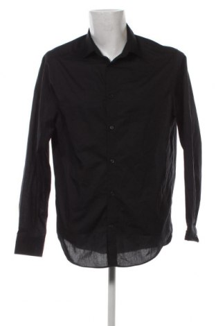 Мъжка риза H&M, Размер L, Цвят Черен, Цена 16,53 лв.