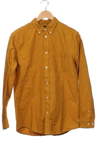 Мъжка риза H&M, Размер S, Цвят Жълт, Цена 6,67 лв.