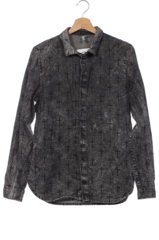 Ανδρικό πουκάμισο H&M Divided, Μέγεθος S, Χρώμα Γκρί, Τιμή 2,69 €