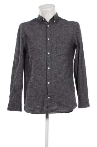 Ανδρικό πουκάμισο H&M L.O.G.G., Μέγεθος M, Χρώμα Γκρί, Τιμή 17,94 €