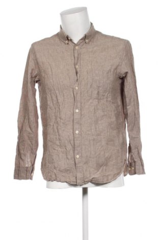 Ανδρικό πουκάμισο H&M L.O.G.G., Μέγεθος M, Χρώμα  Μπέζ, Τιμή 9,87 €
