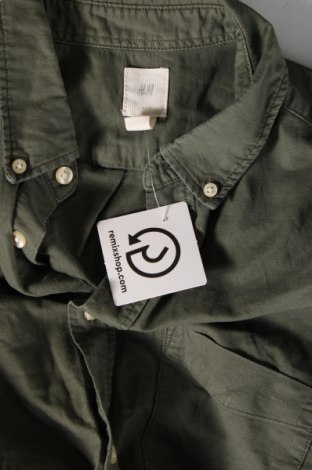 Herrenhemd H&M L.O.G.G., Größe M, Farbe Grün, Preis 11,10 €