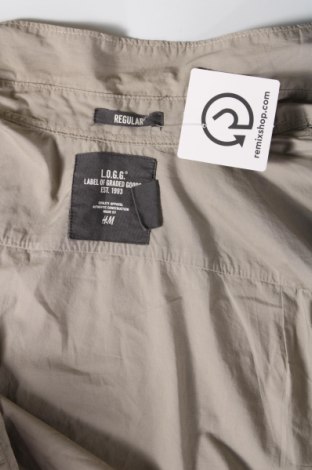 Ανδρικό πουκάμισο H&M L.O.G.G., Μέγεθος S, Χρώμα  Μπέζ, Τιμή 4,47 €