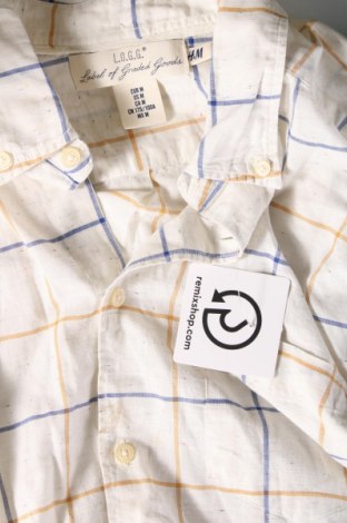 Ανδρικό πουκάμισο H&M L.O.G.G., Μέγεθος M, Χρώμα Λευκό, Τιμή 14,83 €