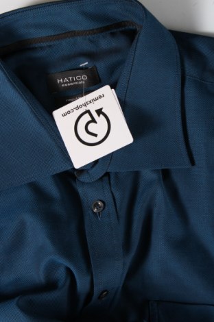 Ανδρικό πουκάμισο Hatico, Μέγεθος 3XL, Χρώμα Μπλέ, Τιμή 14,83 €