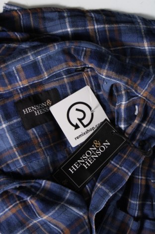 Ανδρικό πουκάμισο Henson & Henson, Μέγεθος L, Χρώμα Μπλέ, Τιμή 9,67 €