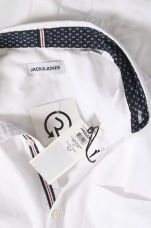Ανδρικό πουκάμισο Jack & Jones, Μέγεθος S, Χρώμα Λευκό, Τιμή 17,86 €