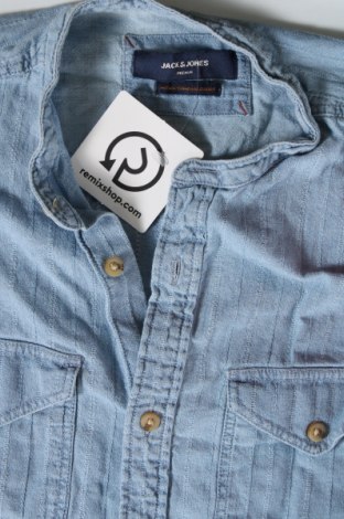 Ανδρικό πουκάμισο Jack & Jones, Μέγεθος M, Χρώμα Μπλέ, Τιμή 21,03 €