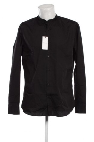 Мъжка риза Jack & Jones, Размер XL, Цвят Черен, Цена 77,00 лв.