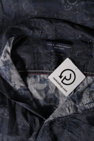 Ανδρικό πουκάμισο Jack & Jones PREMIUM, Μέγεθος M, Χρώμα Μπλέ, Τιμή 5,26 €