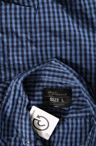 Ανδρικό πουκάμισο Jean Pascale, Μέγεθος L, Χρώμα Μπλέ, Τιμή 17,94 €