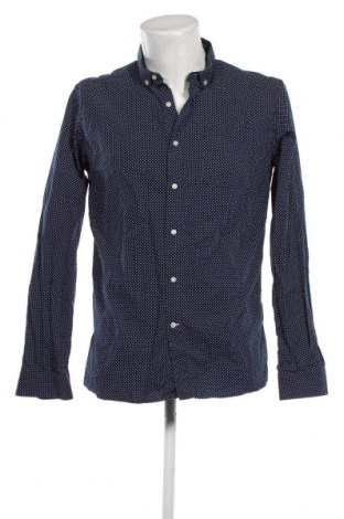 Herrenhemd Knowledge Cotton Apparel, Größe L, Farbe Blau, Preis 21,43 €