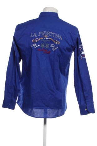 Ανδρικό πουκάμισο La Martina, Μέγεθος M, Χρώμα Μπλέ, Τιμή 38,50 €