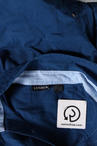 Мъжка риза Livergy, Размер M, Цвят Син, Цена 13,05 лв.