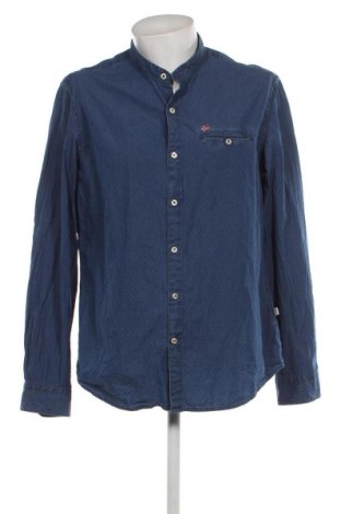 Ανδρικό πουκάμισο Napapijri, Μέγεθος XL, Χρώμα Μπλέ, Τιμή 45,00 €
