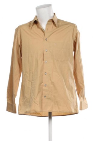 Ανδρικό πουκάμισο Olymp, Μέγεθος M, Χρώμα  Μπέζ, Τιμή 28,24 €