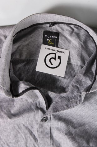 Ανδρικό πουκάμισο Olymp, Μέγεθος L, Χρώμα Γκρί, Τιμή 31,98 €