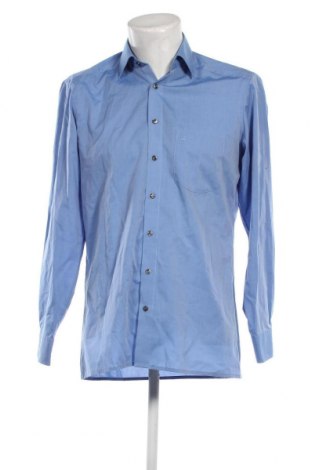 Ανδρικό πουκάμισο Olymp, Μέγεθος M, Χρώμα Μπλέ, Τιμή 27,56 €