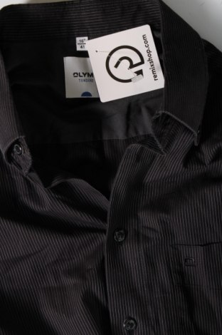 Ανδρικό πουκάμισο Olymp, Μέγεθος L, Χρώμα Μαύρο, Τιμή 31,98 €
