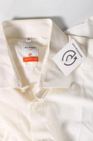 Ανδρικό πουκάμισο Olymp, Μέγεθος L, Χρώμα Εκρού, Τιμή 31,98 €