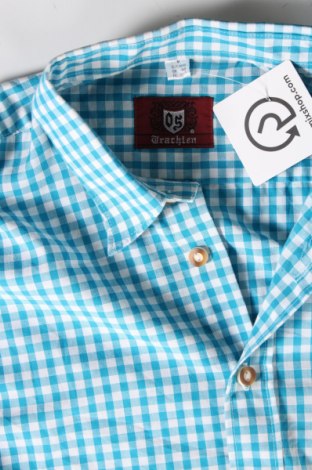 Ανδρικό πουκάμισο Os Trachten, Μέγεθος M, Χρώμα Μπλέ, Τιμή 8,41 €