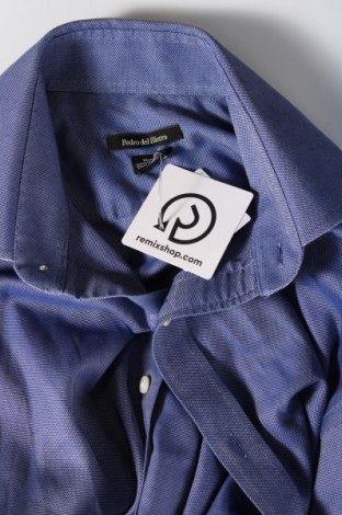 Ανδρικό πουκάμισο Pedro Del Hierro, Μέγεθος S, Χρώμα Μπλέ, Τιμή 15,70 €