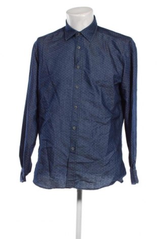 Ανδρικό πουκάμισο Ragman, Μέγεθος L, Χρώμα Μπλέ, Τιμή 12,62 €