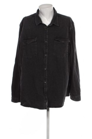 Ανδρικό πουκάμισο River Island, Μέγεθος 5XL, Χρώμα Μαύρο, Τιμή 24,42 €
