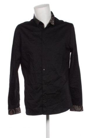Ανδρικό πουκάμισο River Island, Μέγεθος L, Χρώμα Μαύρο, Τιμή 12,62 €