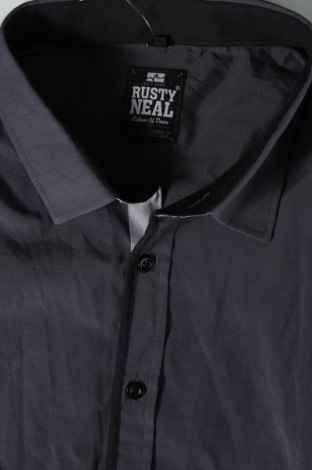 Мъжка риза Rusty Neal, Размер 3XL, Цвят Сив, Цена 24,14 лв.