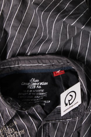 Ανδρικό πουκάμισο S.Oliver, Μέγεθος M, Χρώμα Γκρί, Τιμή 7,36 €
