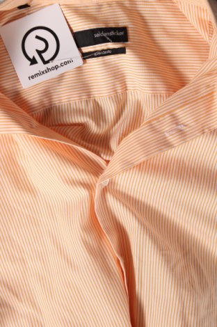 Мъжка риза Seidensticker, Размер M, Цвят Оранжев, Цена 34,00 лв.