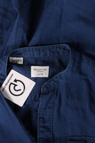 Herrenhemd Selected Homme, Größe M, Farbe Blau, Preis 21,00 €