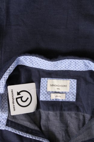 Pánska košeľa  Sondag & Sons, Veľkosť XXL, Farba Modrá, Cena  9,37 €