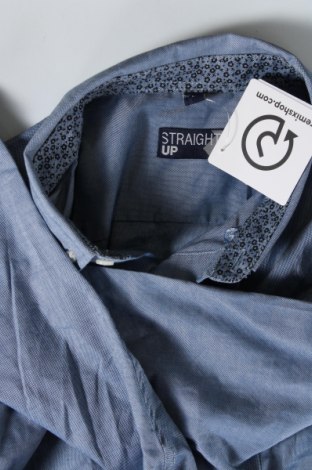 Ανδρικό πουκάμισο Straight Up, Μέγεθος L, Χρώμα Μπλέ, Τιμή 5,56 €