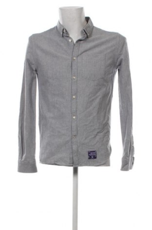 Ανδρικό πουκάμισο Superdry, Μέγεθος M, Χρώμα Γκρί, Τιμή 20,50 €
