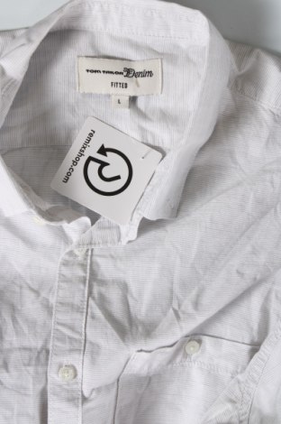 Мъжка риза Tom Tailor, Размер L, Цвят Бял, Цена 34,00 лв.