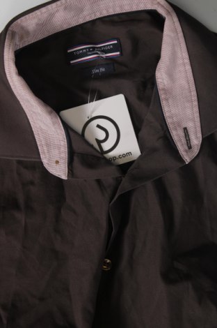 Ανδρικό πουκάμισο Tommy Hilfiger, Μέγεθος M, Χρώμα Καφέ, Τιμή 37,58 €