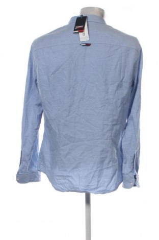 Мъжка риза Tommy Jeans, Размер XL, Цвят Син, Цена 161,00 лв.