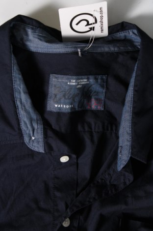 Herrenhemd Watson's, Größe 5XL, Farbe Blau, Preis 23,66 €