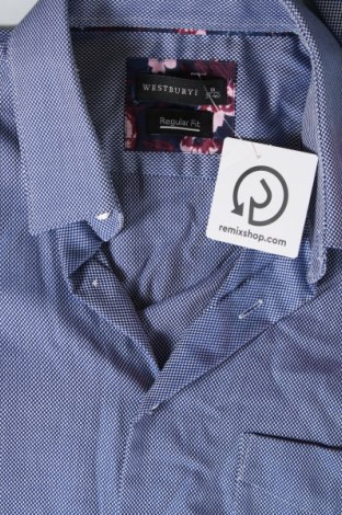 Ανδρικό πουκάμισο Westbury, Μέγεθος M, Χρώμα Μπλέ, Τιμή 7,36 €
