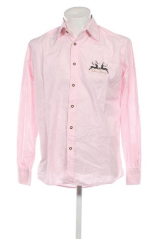 Ανδρικό πουκάμισο Wiesnkoenig, Μέγεθος M, Χρώμα Ρόζ , Τιμή 6,27 €