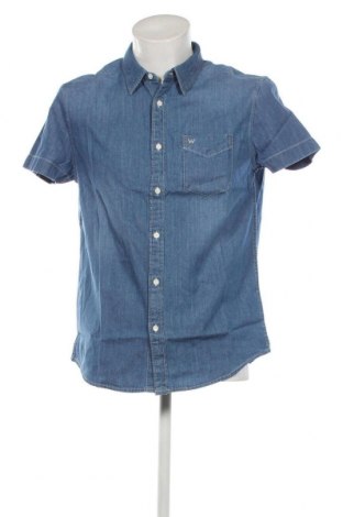 Ανδρικό πουκάμισο Wrangler, Μέγεθος M, Χρώμα Μπλέ, Τιμή 30,06 €